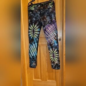 Hippie Tie Dye Jeans Size M See Measurements